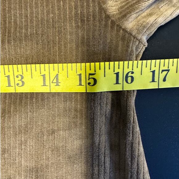 LoveRiche Tan Velvet Mini Dress Size S - Picture 7 of 8